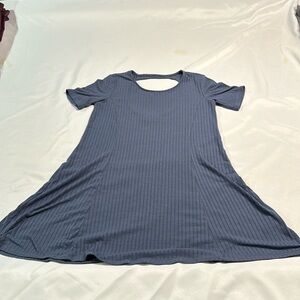 ABERCROMBIE AND FITCH ribbed tshirt dress with keyhole cut out back